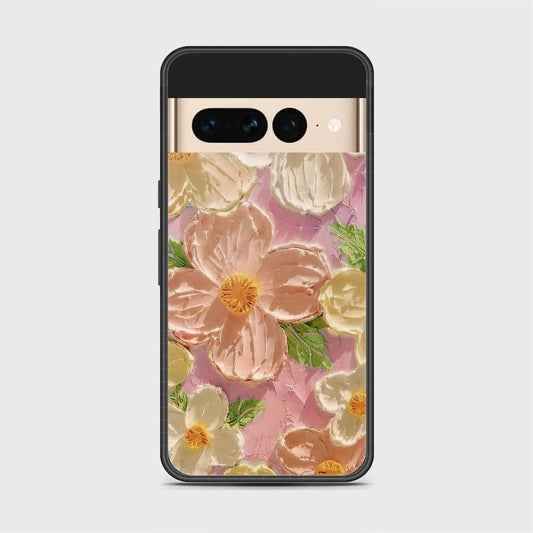 Google Pixel 7 Pro Cover - Floral Series - Design 11 - White & Green - HQ Premium Shine Durable Shatterproof Case