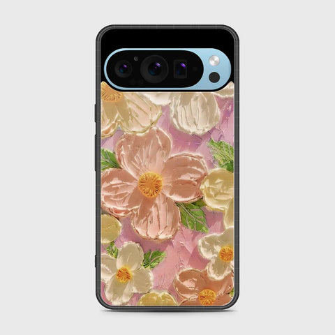 Google Pixel 9 Pro Cover - Floral Series - Design 11 - White & Green - HQ Premium Shine Durable Shatterproof Case