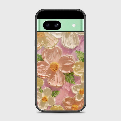 Google Pixel 8a Cover - Floral Series - Design 11 - White & Green - HQ Premium Shine Durable Shatterproof Case