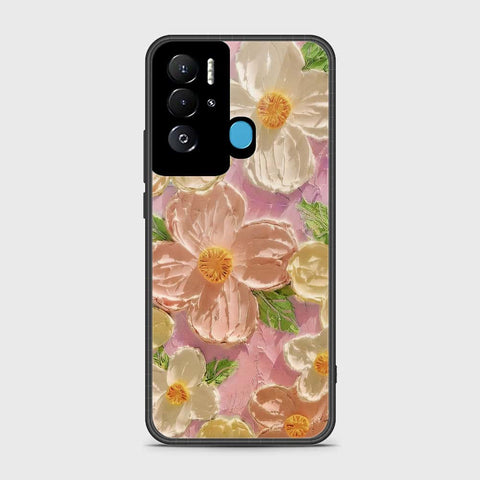 Tecno Pova Neo Cover - Floral Series - Design 11 - White & Green - HQ Premium Shine Durable Shatterproof Case