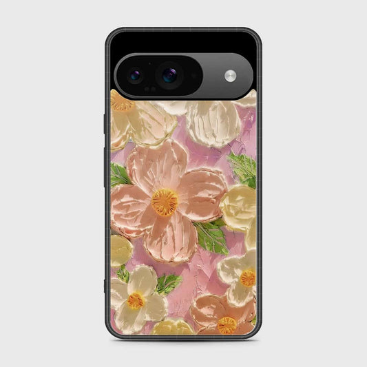 Google Pixel 9 Cover - Floral Series - Design 11 - White & Green - HQ Premium Shine Durable Shatterproof Case