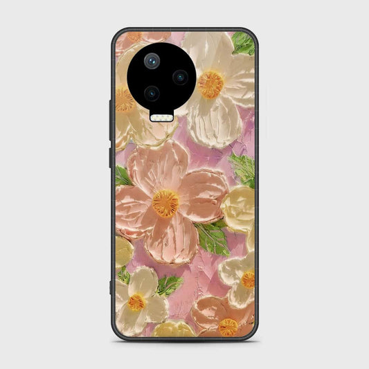 Infinix Note 12 Pro Cover - Floral Series - Design 11 - White & Green - HQ Premium Shine Durable Shatterproof Case