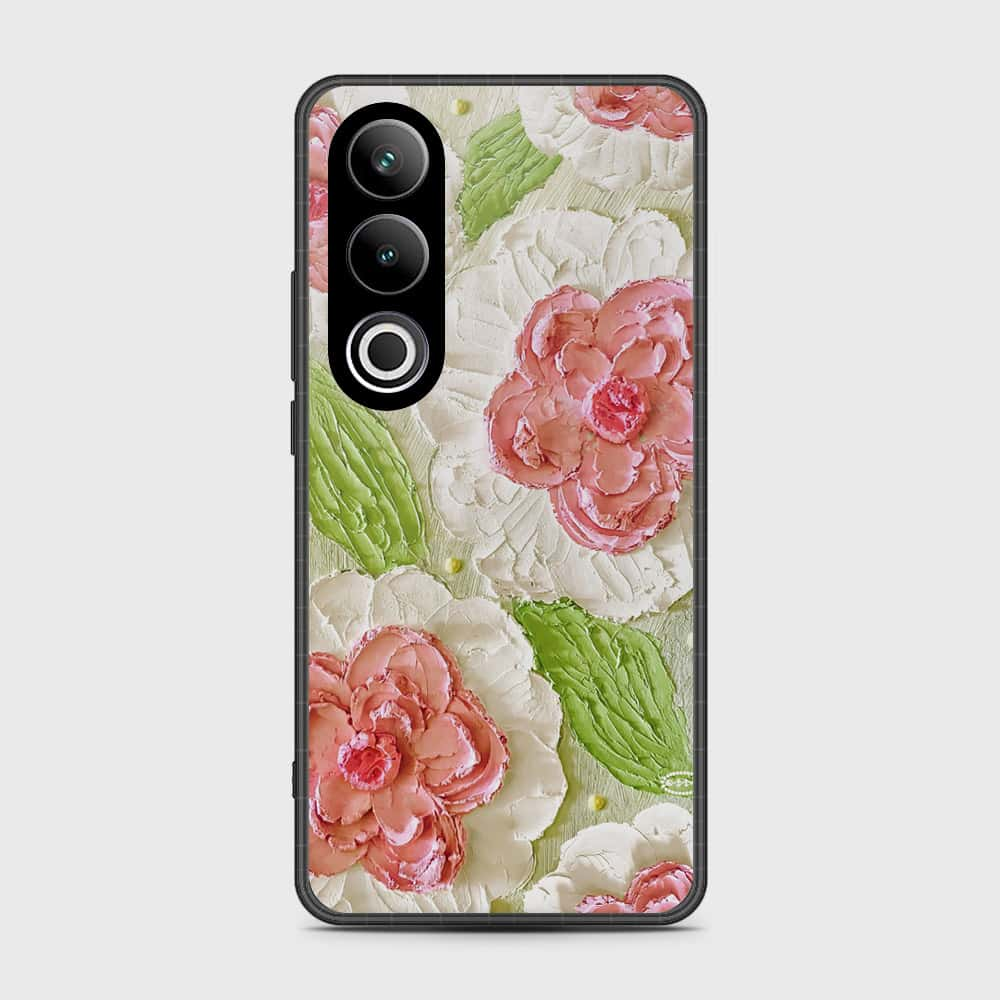 OnePlus Ace 3V Cover - Floral Series - Design 13 - Offwhite & Green - HQ Premium Shine Durable Shatterproof Case