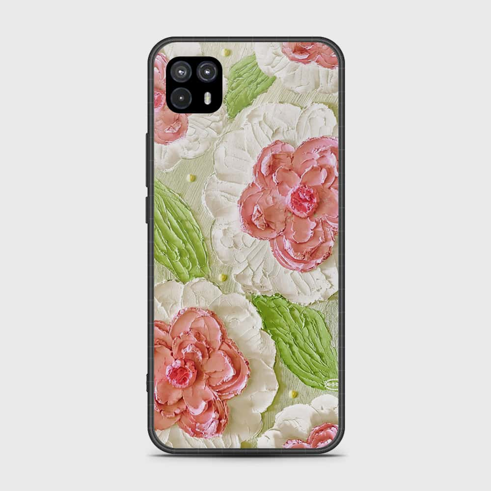 Motorola Moto G50 5G Cover - Floral Series - Design 13 - Offwhite & Green - HQ Premium Shine Durable Shatterproof Case