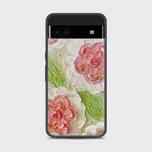 Google Pixel 7 Cover - Floral Series - Design 13 - Offwhite & Green - HQ Premium Shine Durable Shatterproof Case