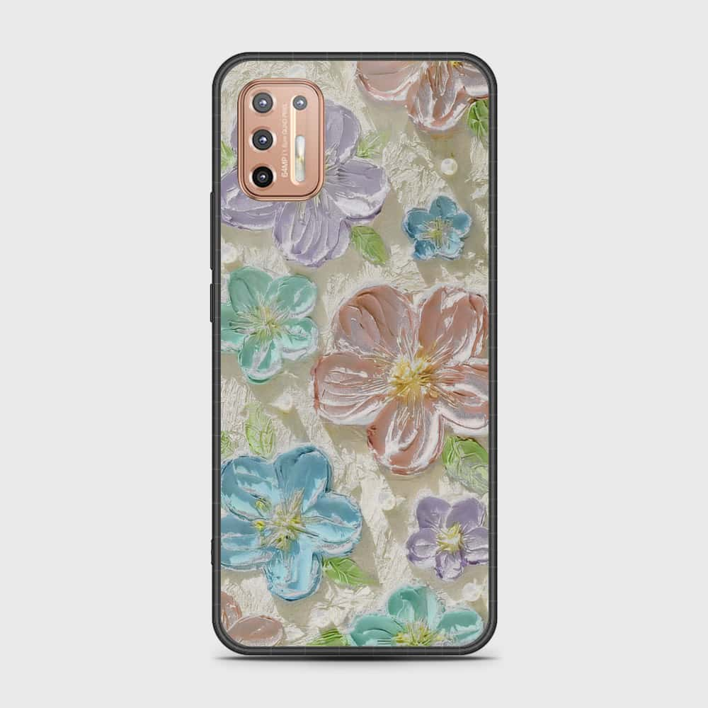 Motorola Moto E13 Cover - Floral Series - Design 14 - Blue & Purple - HQ Premium Shine Durable Shatterproof Case