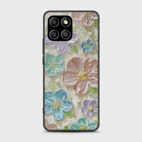 Honor X6 Cover - Floral Series - Design 14 - Blue & Purple - HQ Premium Shine Durable Shatterproof Case