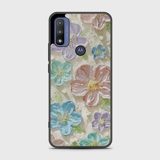 Motorola G Pure 2021 Cover - Floral Series - Design 14 - Blue & Purple - HQ Premium Shine Durable Shatterproof Case