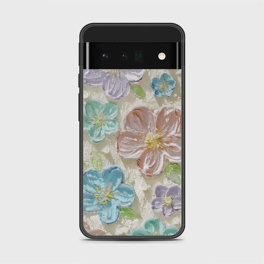 Google Pixel 6 Pro Cover - Floral Series - Design 14 - Blue & Purple - HQ Premium Shine Durable Shatterproof Case