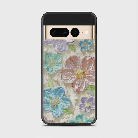 Google Pixel 7 Pro Cover - Floral Series - Design 14 - Blue & Purple - HQ Premium Shine Durable Shatterproof Case