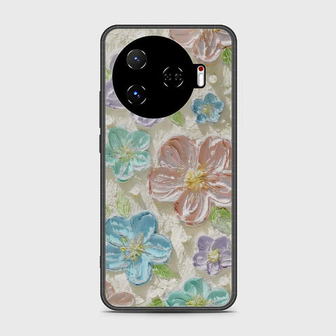 Tecno Camon 30 Pro 5G Cover - Floral Series - Design 14 - Blue & Purple - HQ Premium Shine Durable Shatterproof Case