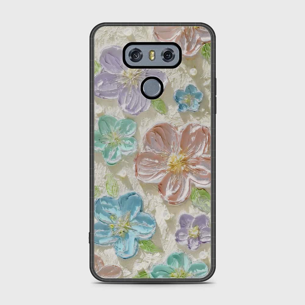 LG G6 Cover - Floral Series - Design 14 - Blue & Purple - HQ Premium Shine Durable Shatterproof Case