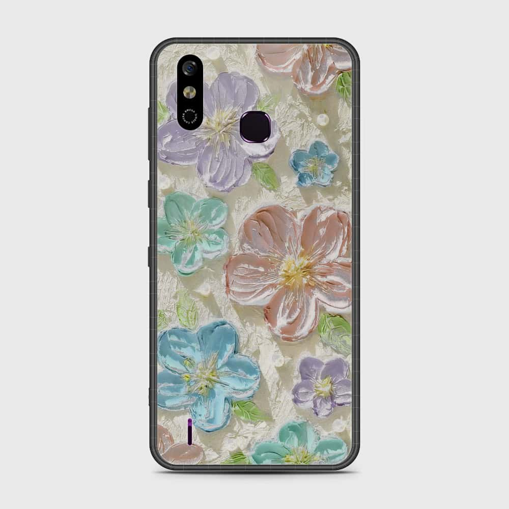 Infinix Smart 4 Cover - Floral Series - Design 14 - Blue & Purple - HQ Premium Shine Durable Shatterproof Case