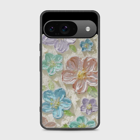 Google Pixel 9 Cover - Floral Series - Design 14 - Blue & Purple - HQ Premium Shine Durable Shatterproof Case