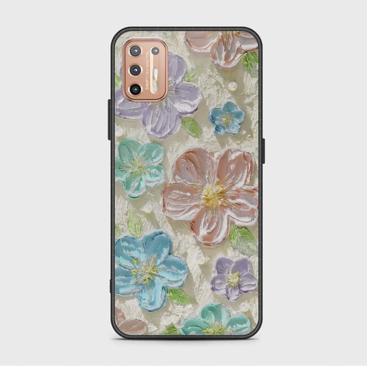 Motorola Moto G9 Plus Cover - Floral Series - Design 14 - Blue & Purple - HQ Premium Shine Durable Shatterproof Case