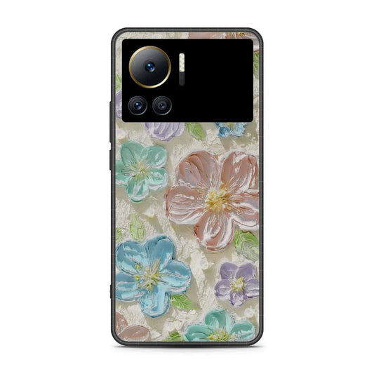 Infinix Note 12 VIP Cover - Floral Series - Design 14 - Blue & Purple - HQ Premium Shine Durable Shatterproof Case