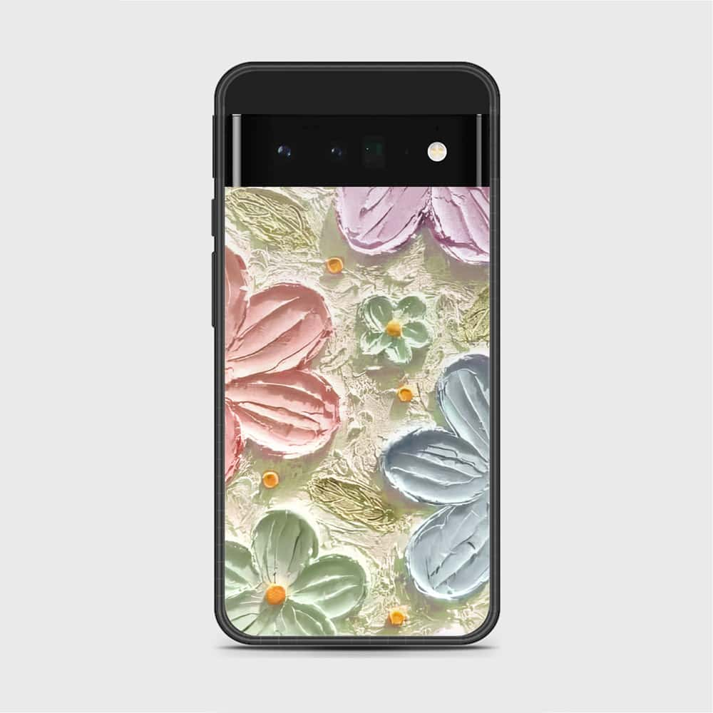 Google Pixel 6 Pro Cover - Floral Series - Design 15 - Blue & Green - HQ Premium Shine Durable Shatterproof Case