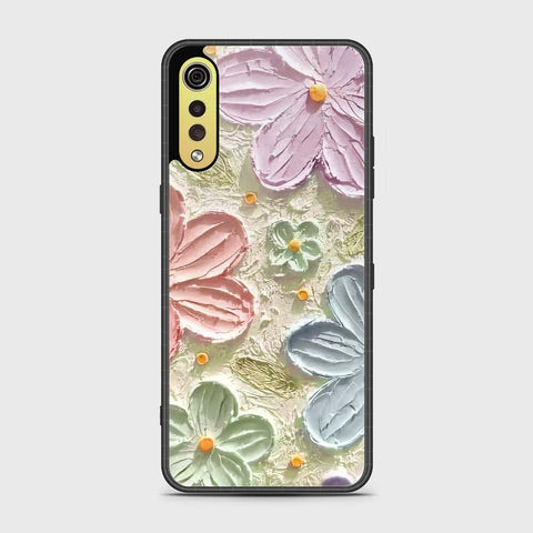 LG G9 Cover - Floral Series - Design 15 - Blue & Green - HQ Premium Shine Durable Shatterproof Case