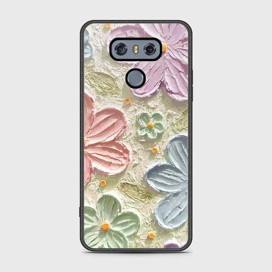 LG G6 Cover - Floral Series - Design 15 - Blue & Green - HQ Premium Shine Durable Shatterproof Case