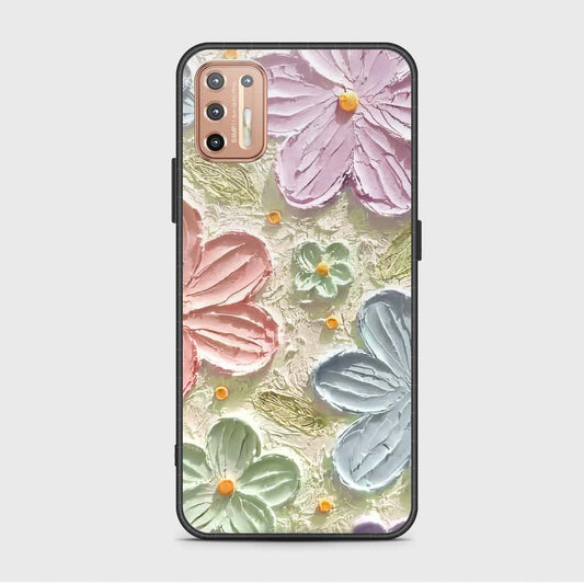 Motorola Moto G9 Plus Cover - Floral Series - Design 15 - Blue & Green - HQ Premium Shine Durable Shatterproof Case