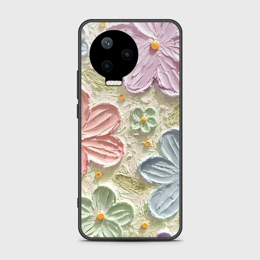 Infinix Note 12 Pro Cover - Floral Series - Design 15 - Blue & Green - HQ Premium Shine Durable Shatterproof Case