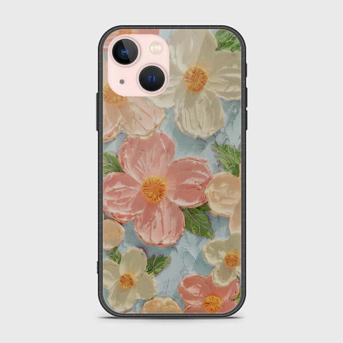 iPhone 14 Plus Cover - Floral Series - Design 16 - Cyan & Pink - HQ Premium Shine Durable Shatterproof Case