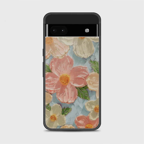 Google Pixel 7 Cover - Floral Series - Design 16 - Cyan & Pink - HQ Premium Shine Durable Shatterproof Case