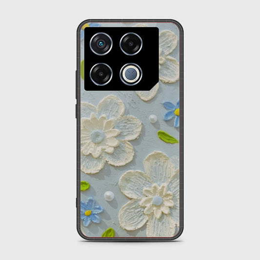 Infinix GT 20 Pro Cover - Floral Series - Design 3 - Sky Blue - HQ Premium Shine Durable Shatterproof Case