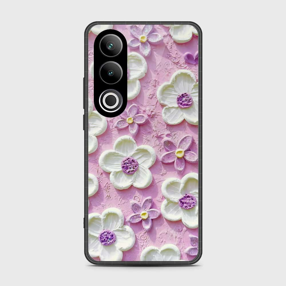 OnePlus Ace 3V Cover - Floral Series - Design 4 - Purple & White - HQ Premium Shine Durable Shatterproof Case