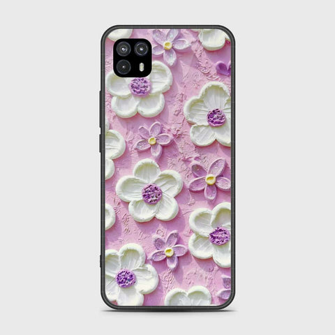 Motorola Moto G50 5G Cover - Floral Series - Design 4 - Purple & White - HQ Premium Shine Durable Shatterproof Case