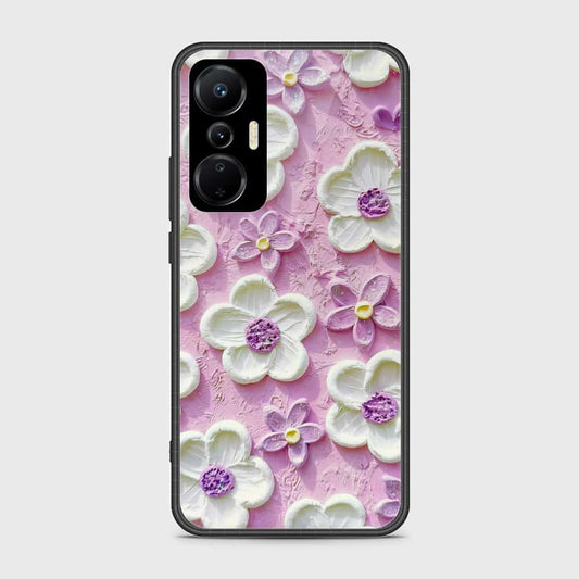 Infinix Hot 20s Cover - Floral Series - Design 4 - Purple & White - HQ Premium Shine Durable Shatterproof Case