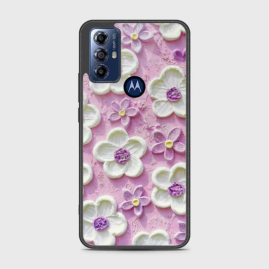 Motorola Moto G Play 2023 Cover - Floral Series - Design 4 - Purple & White - HQ Premium Shine Durable Shatterproof Case