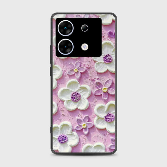 Infinix Zero 30 5G Cover - Floral Series - Design 4 - Purple & White - HQ Premium Shine Durable Shatterproof Case