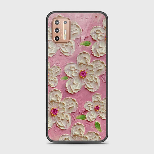 Motorola Moto E13 Cover - Floral Series - Design 5 - Pink & White - HQ Premium Shine Durable Shatterproof Case