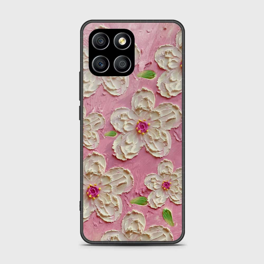 Honor X6 Cover - Floral Series - Design 5 - Pink & White - HQ Premium Shine Durable Shatterproof Case