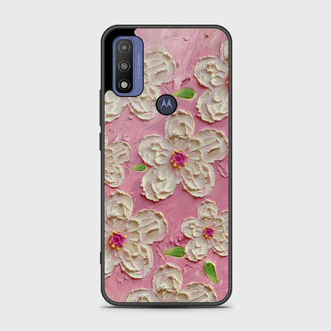 Motorola G Pure 2021 Cover - Floral Series - Design 5 - Pink & White - HQ Premium Shine Durable Shatterproof Case