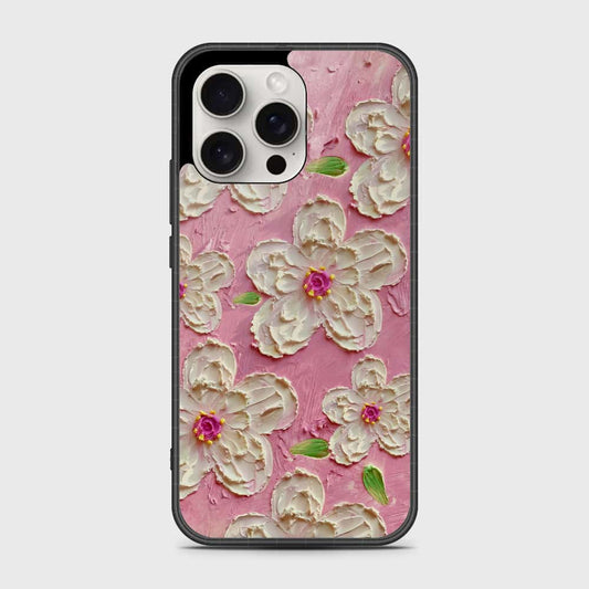 iPhone 16 Pro Cover - Floral Series - Design 5 - Pink & White - HQ Premium Shine Durable Shatterproof Case