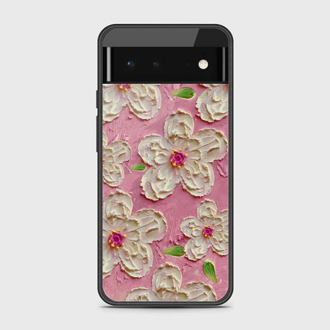 Google Pixel 6 Cover - Floral Series - Design 5 - Pink & White - HQ Premium Shine Durable Shatterproof Case