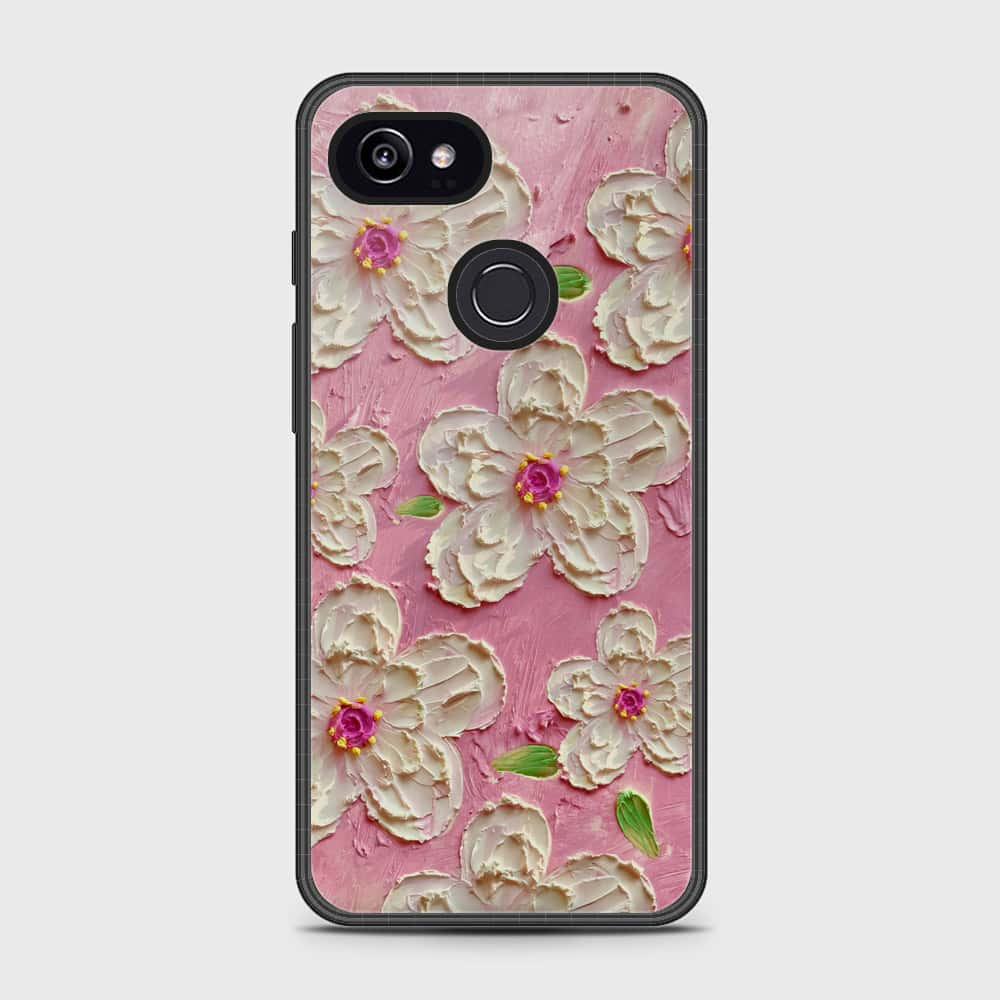 Google Pixel 3 XL Cover - Floral Series - Design 5 - Pink & White - HQ Premium Shine Durable Shatterproof Case