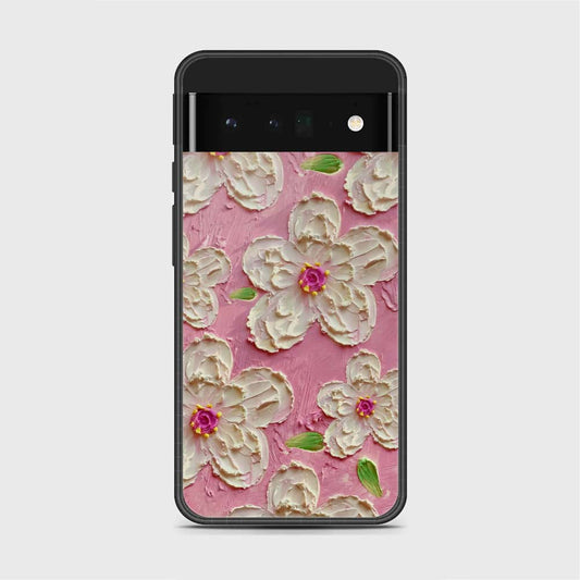 Google Pixel 6 Pro Cover - Floral Series - Design 5 - Pink & White - HQ Premium Shine Durable Shatterproof Case