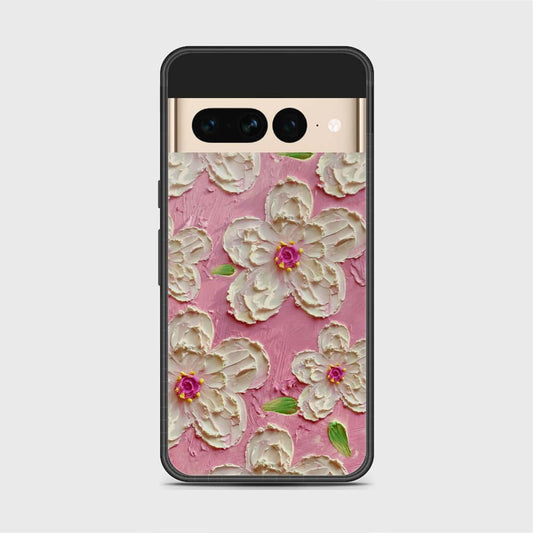 Google Pixel 7 Pro Cover - Floral Series - Design 5 - Pink & White - HQ Premium Shine Durable Shatterproof Case