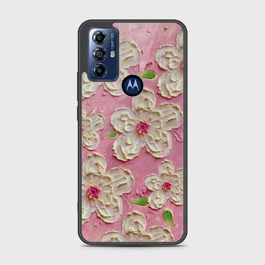 Motorola Moto G Play 2023 Cover - Floral Series - Design 5 - Pink & White - HQ Premium Shine Durable Shatterproof Case