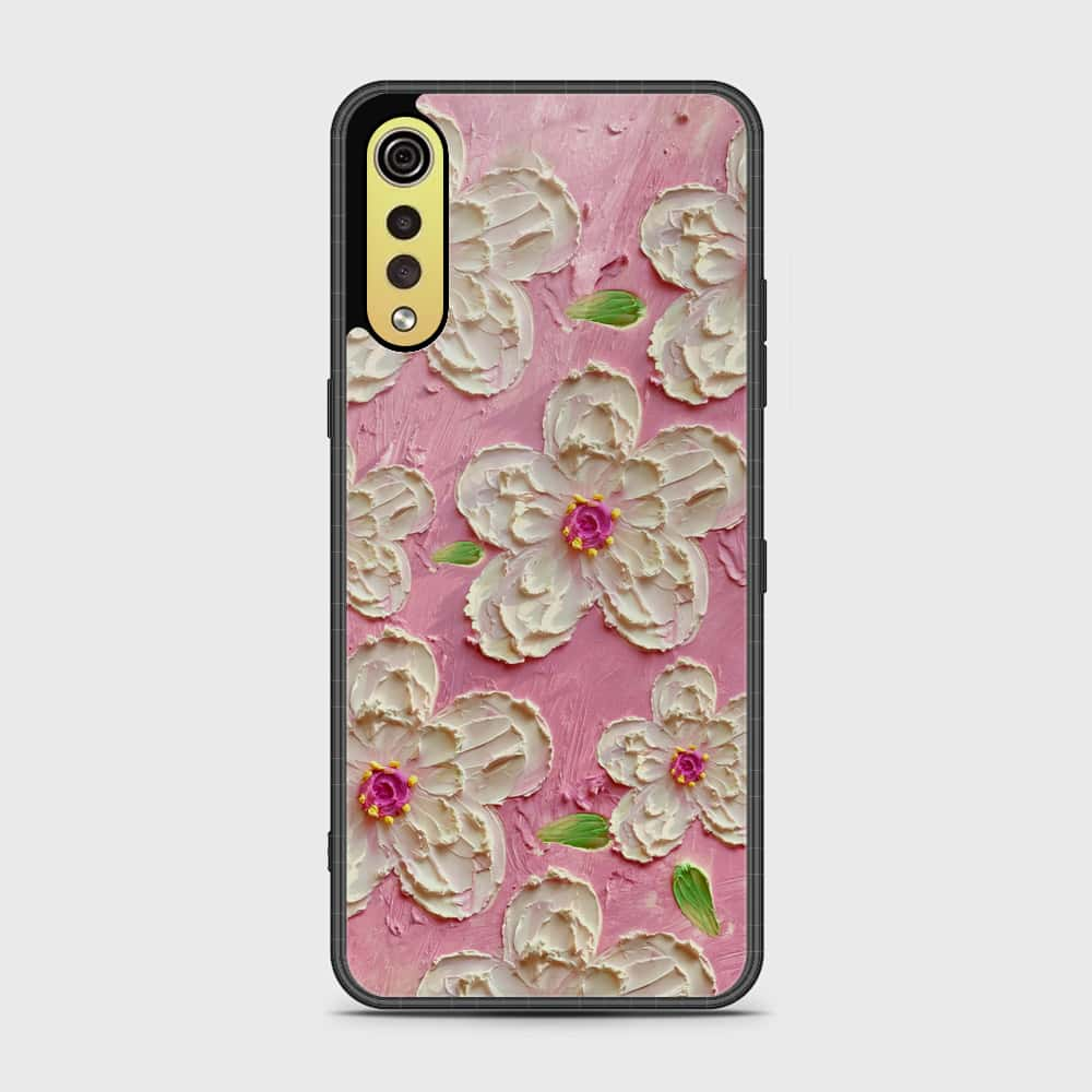 LG G9 Cover - Floral Series - Design 5 - Pink & White - HQ Premium Shine Durable Shatterproof Case