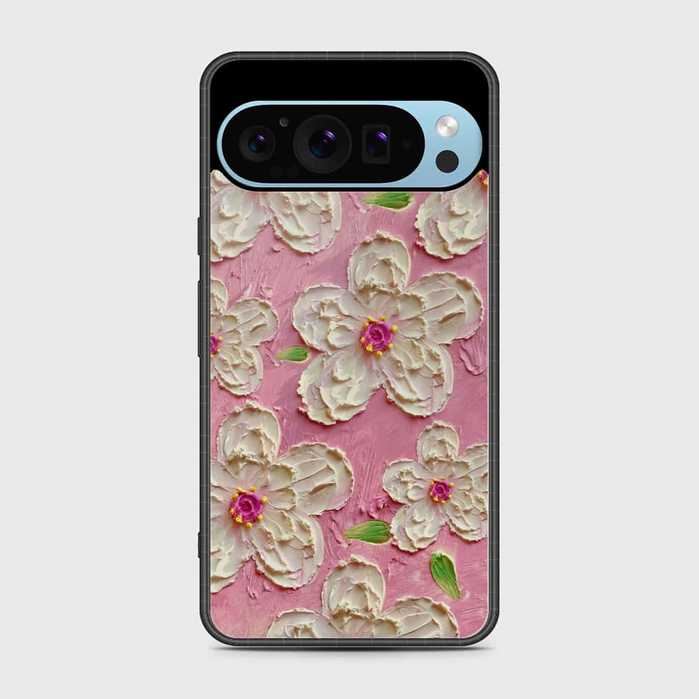 Google Pixel 9 Pro Cover - Floral Series - Design 5 - Pink & White - HQ Premium Shine Durable Shatterproof Case