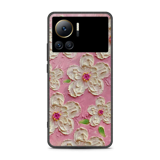 Infinix Note 12 VIP Cover - Floral Series - Design 5 - Pink & White - HQ Premium Shine Durable Shatterproof Case