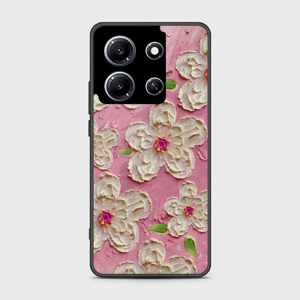 Infinix Note 30i Cover - Floral Series - Design 5 - Pink & White - HQ Premium Shine Durable Shatterproof Case