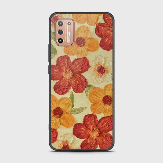 Motorola Moto E13 Cover - Floral Series - Design 6 - Red & Orange - HQ Premium Shine Durable Shatterproof Case