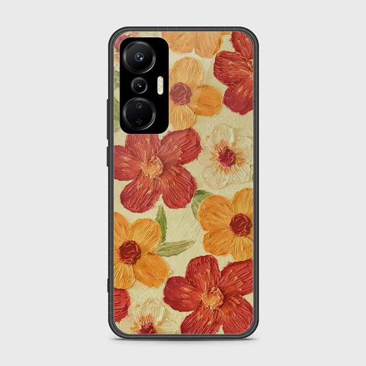 Infinix Hot 20s Cover - Floral Series - Design 6 - Red & Orange - HQ Premium Shine Durable Shatterproof Case