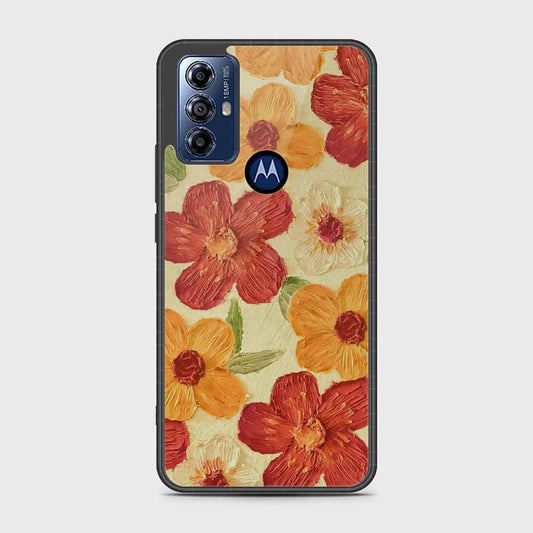 Motorola Moto G Play 2023 Cover - Floral Series - Design 6 - Red & Orange - HQ Premium Shine Durable Shatterproof Case