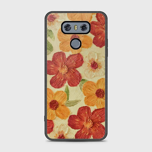 LG G6 Cover - Floral Series - Design 6 - Red & Orange - HQ Premium Shine Durable Shatterproof Case